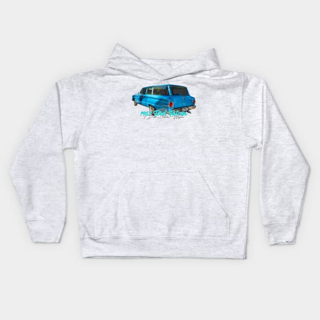 1962 Ford Falcon 2 Door Station Wagon Kids Hoodie by Gestalt Imagery